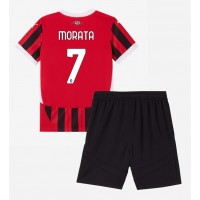 AC Milan Alvaro Morata #7 Replica Home Minikit 2024-25 Short Sleeve (+ pants)